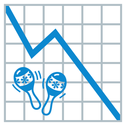 chart decreasing and maracas