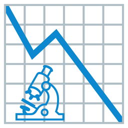 chart decreasing and microscope