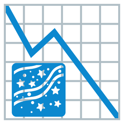 chart decreasing and milky way