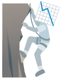 chart decreasing and mountain