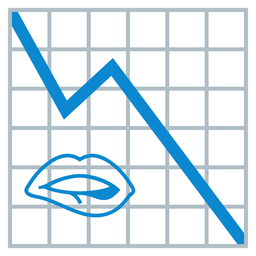 chart decreasing and mouth