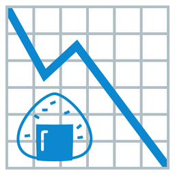 chart decreasing and rice ball