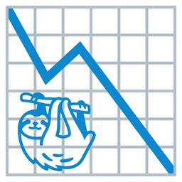 chart decreasing and sloth