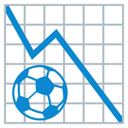chart decreasing and soccer ball