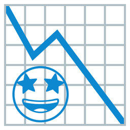 Chart decreasing and Star-struck