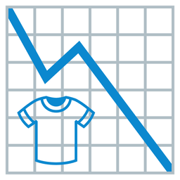 chart decreasing and t-shirt