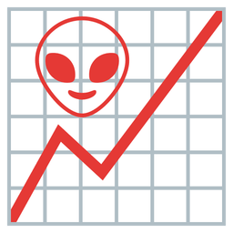 chart increasing and alien