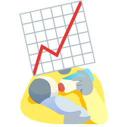 chart increasing and baby bottle