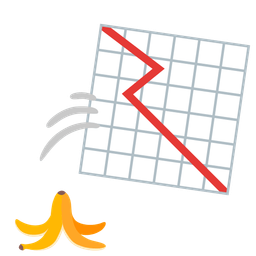 chart increasing and banana