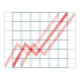 chart increasing and beating heart