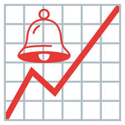 chart increasing and bell