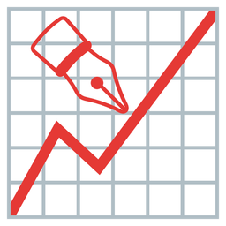 chart increasing and black nib