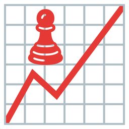 chart increasing and chess pawn