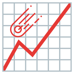 chart increasing and comet