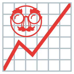 chart increasing and disguised face