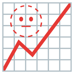 chart increasing and dotted line face