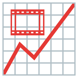 chart increasing and film frames