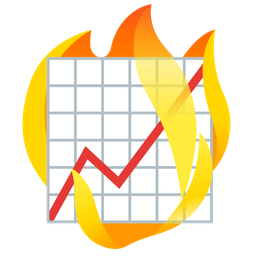 chart increasing and fire