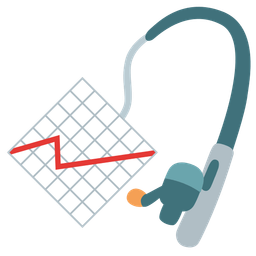 chart increasing and fishing pole