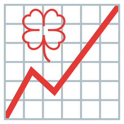 chart increasing and four leaf clover