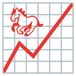 chart increasing and horse