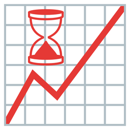 chart increasing and hourglass done