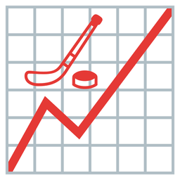 chart increasing and ice hockey