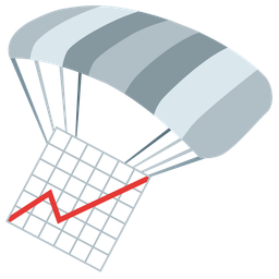 chart increasing and parachute