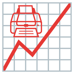 chart increasing and printer