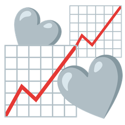chart increasing and revolving hearts