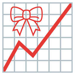 chart increasing and ribbon