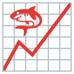 chart increasing and shark