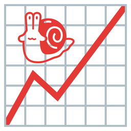 chart increasing and snail