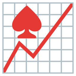 chart increasing and spade suit