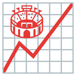 chart increasing and stadium