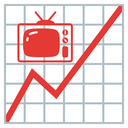 chart increasing and television
