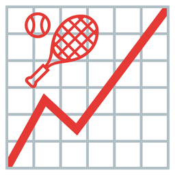 chart increasing and tennis