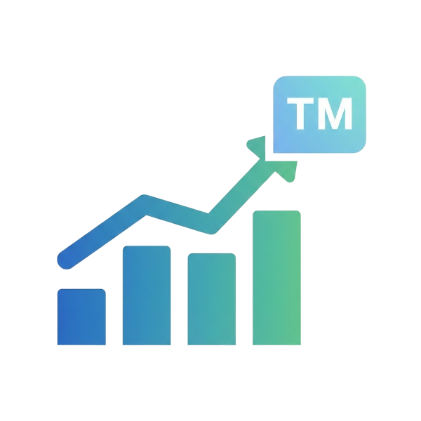 Chart increasing and Trade mark