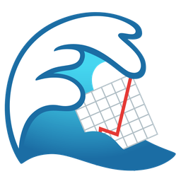 chart increasing and water wave