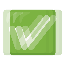 check mark button and beating heart