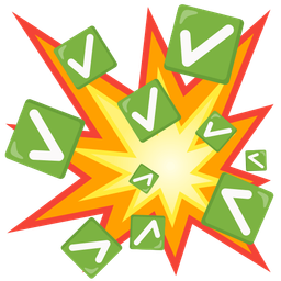 check mark button and collision