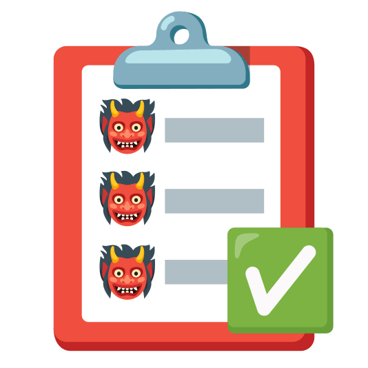 Check mark button and Ogre