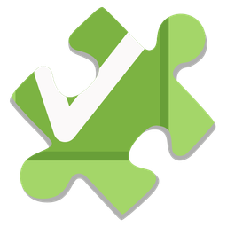 check mark button and puzzle piece