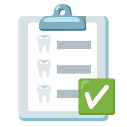 check mark button and tooth