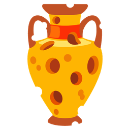 cheese wedge and amphora
