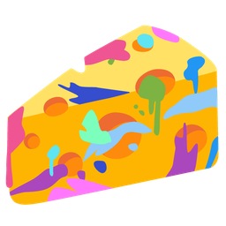 cheese wedge and artist palette