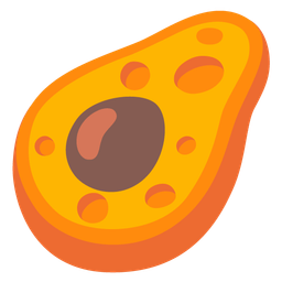 cheese wedge and avocado