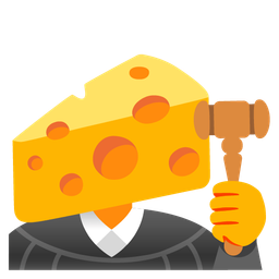 cheese wedge and balance scale