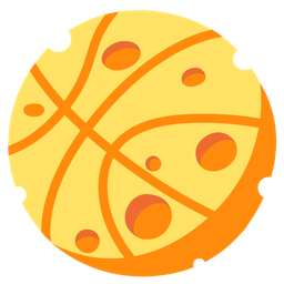 cheese wedge and basketball