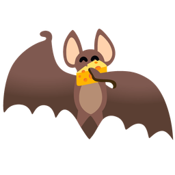 cheese wedge and bat